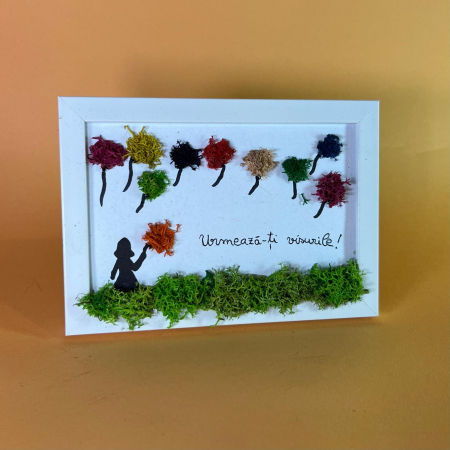 LICHIDARI DE STOC - Tablou Urmeaza-ti visurile (fata) 10x15cm