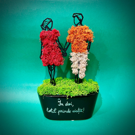 Love Story - Aranjament In doi 24X17x15cm