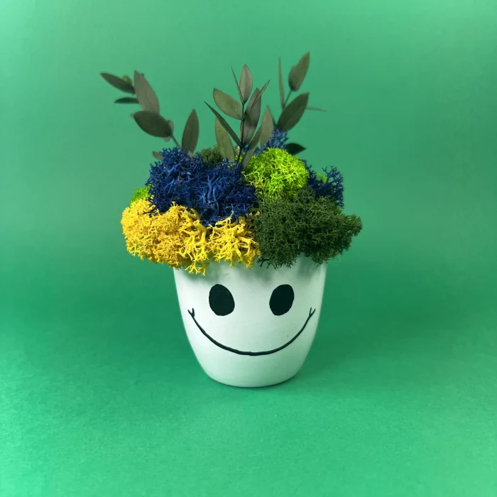 Aranjament Zambareata cu flori personalizabil 15x9cm [2]