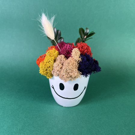 Aranjament Zambareata cu flori personalizabil 15x9cm [1]