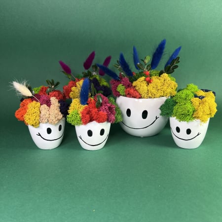 Aranjament Zambareata cu flori personalizabil 15x9cm [3]