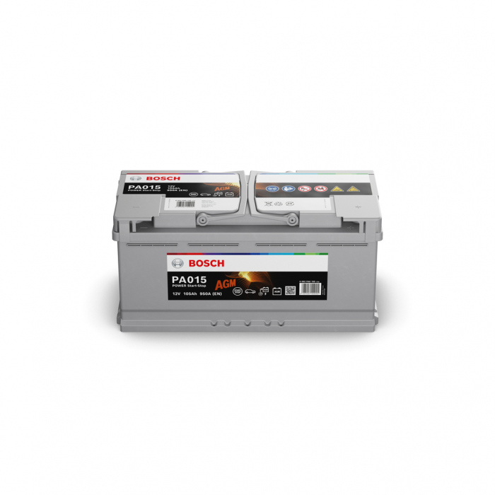 0092PA0150 BATERIE BOSCH POWER AGM 12 V PA015 105AH 950A 394X175X190 +DR [1]
