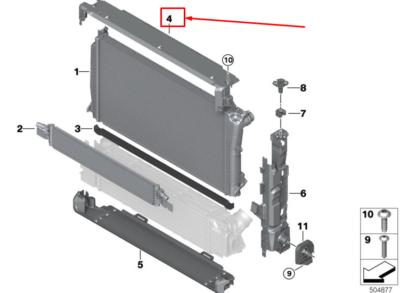 17118666835 CAPAC PESTE RADIATOARE BMW SERIA 3 G20 G21 4 G23 G24 G26 [1]