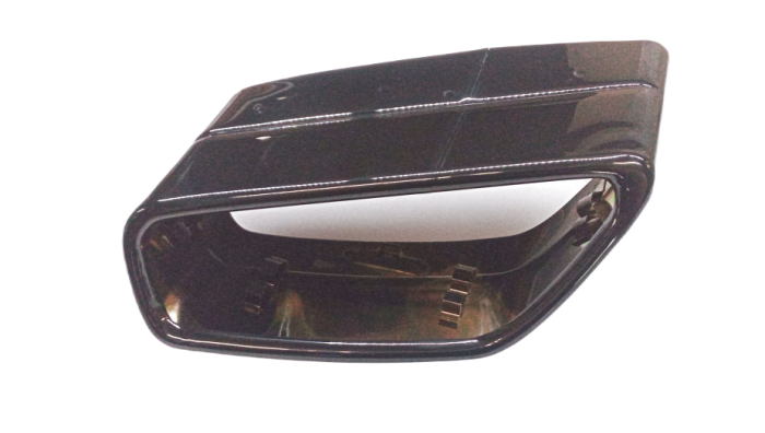 18308631960 Ornament final evacuare, stanga, crom negru - BMW Seria 5 G30 G31, Seria 6 G32 [1]