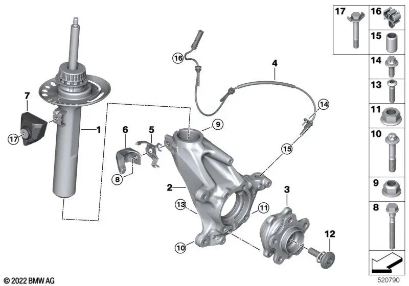 31306897380 AMORTIZOR FATA DR BMW X1 U11 [1]