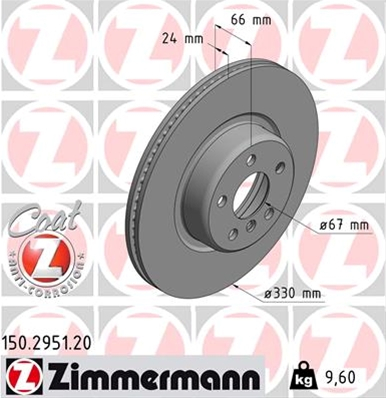 34116860908 DISC FRANA FATA DR VENTILAT BMW ZIMMERMAN [1]