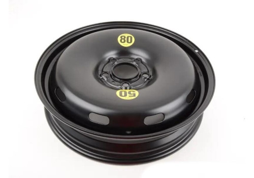 36115A062D8 Janta otel roata rezerva compacta - Negru (Black) - 3,5Bx17 ET:18 - BMW Seria 1 F40, Seria 2 F44 F45 F46 U06, X1 F48 U11, X2 F39 - Mini Clubman F54, Countryman F60 [1]