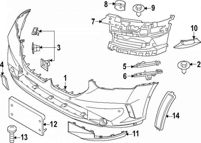51115A36023 ELEMENT BARA FATA STG BMW SERIA 5 G60 G61 [1]