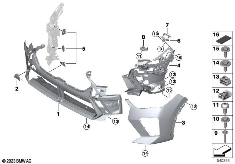 51115A9CF26 ELEMENT DR BARA FATA M BMW X2 U10 [1]