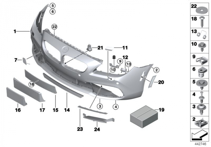51117395706 BARA FATA BMW SERIA 6 F06 F12 F13 LCI [1]