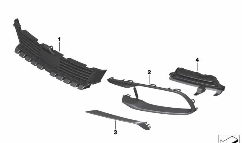 51117398002 RAMA GRILA DR BMW SERIA 6 F06 F12 F13 LCI [1]