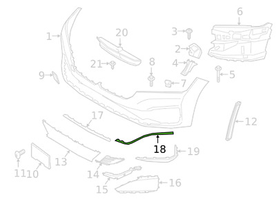 51117475223 BANDA INFERIOARA PROTECTIE BARA FATA STANGA BMW SERIA 7 G11 G12 LCI [1]