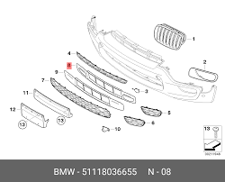 51118037072 BAZA GRILA CENTRU BARA FATA M CU PDC BMW X5 E70 [1]