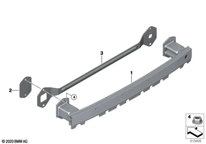 51127387334 ARMATURA BARA SPATE BMW SERIA 5 G30 G31 [1]