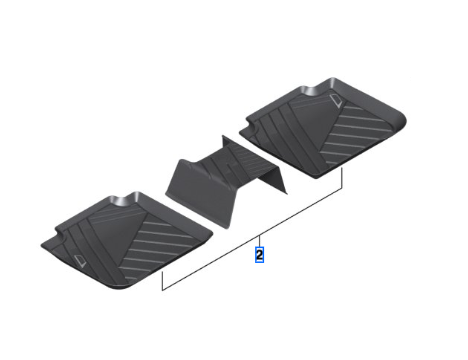 51475B3C4E9  Set covorase spate - BMW X3 G45 [1]