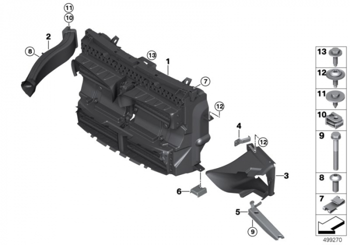 51747410908 DEFLECTOR AER CLAPETE ACTIVE BMW SERIA 2 F45 F46 [1]