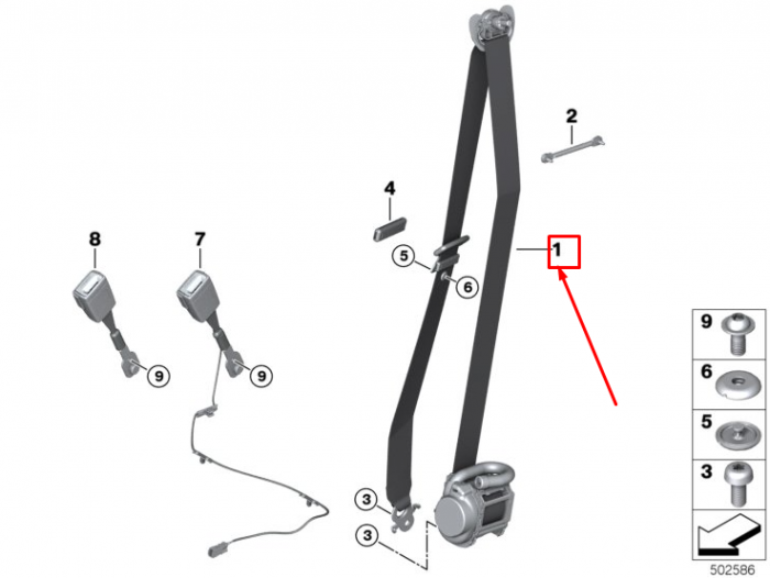 72117430076 CENTURA FATA DR BMW [1]
