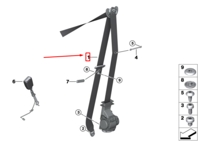 72118076364 CENTURA AIRBAG DR FATA M BMW [1]