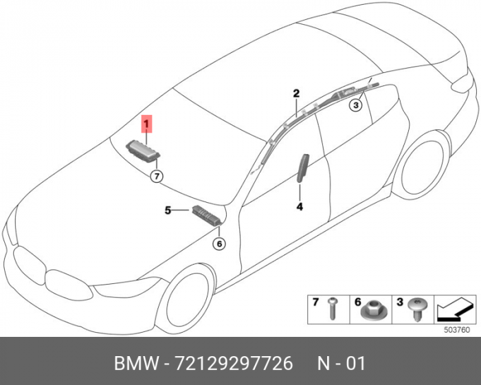 72129297726 AIRBAG PASAGER BMW [1]