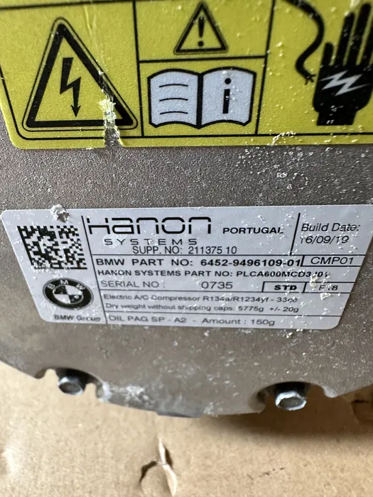 Compresor AC O.E. 64529496109 - BMW X1 F48 X2 F39 F45 F46 i8 F60 [2]