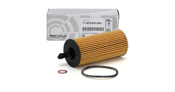 FILTRU ULEI MOTOR O.E. 11428507683 - BMW Seria 1 F20 F21, Seria 2 F22, Seria 3 F30 F31 F34 E90 E91 E92 E93, Seria 4 F32 F33 F36, Seria 5 F07 F10 F11, Seria 6 F06 F12 F13, Seria 7 F01 F02, X1 E84, X3 F [1]