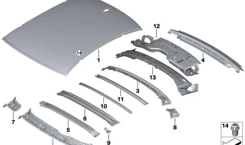 PLAFON - MODEL FARA TRAPA O.E. 41007413333 - BMW SERIA 7 G12 [1]