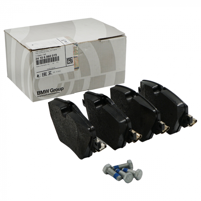 SET PLACUTE FRANA FATA O.E. 34106860019 - BMW Seria 1 F40, Seria 2 F44 F45 F46, X1 F48 F49, X2 F39 - Mini Cabrio F57, Clubman F54, Countryman F60, F55, F56 [1]