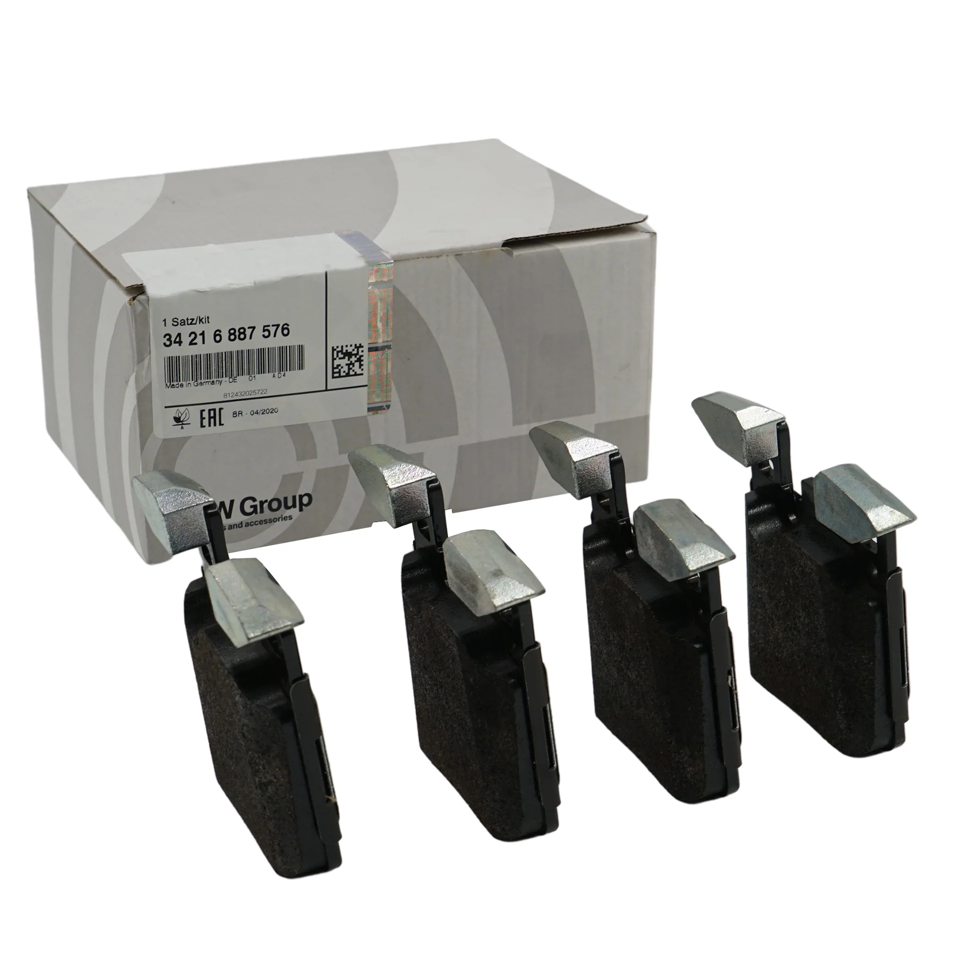 SET PLACUTE FRANA SPATE O.E. 34216887576 - BMW Seria 1 F20 F21, Seria 2 F22 F23, Seria 3 F30 F31 F34, Seria 4 F32 F33 F36 [1]