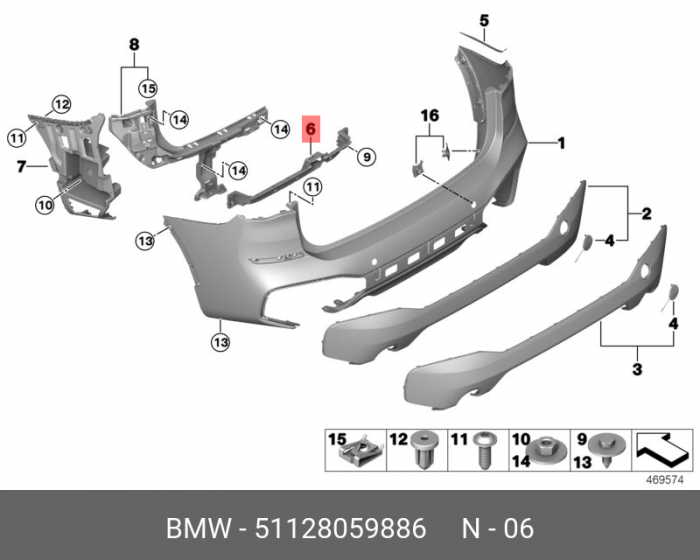 SUPORT SISTEM DESCHIDERE SMART HAYON M O.E. 51128059886 - BMW X1 F48 [1]