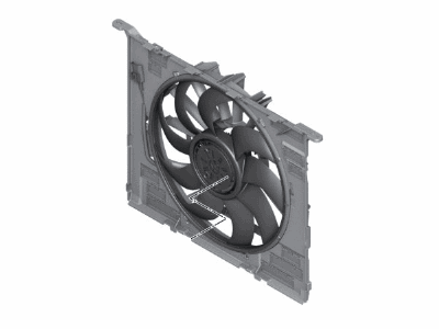 VENTILATOR RACIRE MOTOR 400W O.E. 17428576512 - BMW SERIA 5 G30 G31 [1]