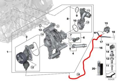 Pompă apă - 11518593269 POMPA APA BMW