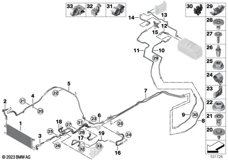 Sistem răcire - 17117925807 RADIATOR ULEI TRANSMISIE BMW SERIA 5 G60 7 G70