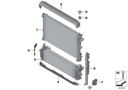 Radiatoare - 17119886565  RADIATOR APA BMW X6 G06  X5 G05