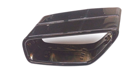 Elemente caroserie - 18308631960 Ornament final evacuare, stanga, crom negru - BMW Seria 5 G30 G31, Seria 6 G32