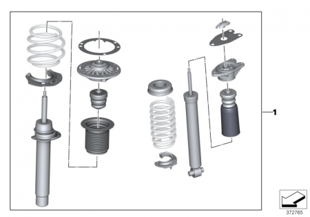 Suspensie - 33502409928 KIT SUSPENSIE SPORT M BMW SERIA 3 4