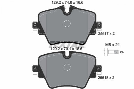 Sistem de frânare - 34106884492 SET PLACUTE FRANA FATA BMW - TEXTAR