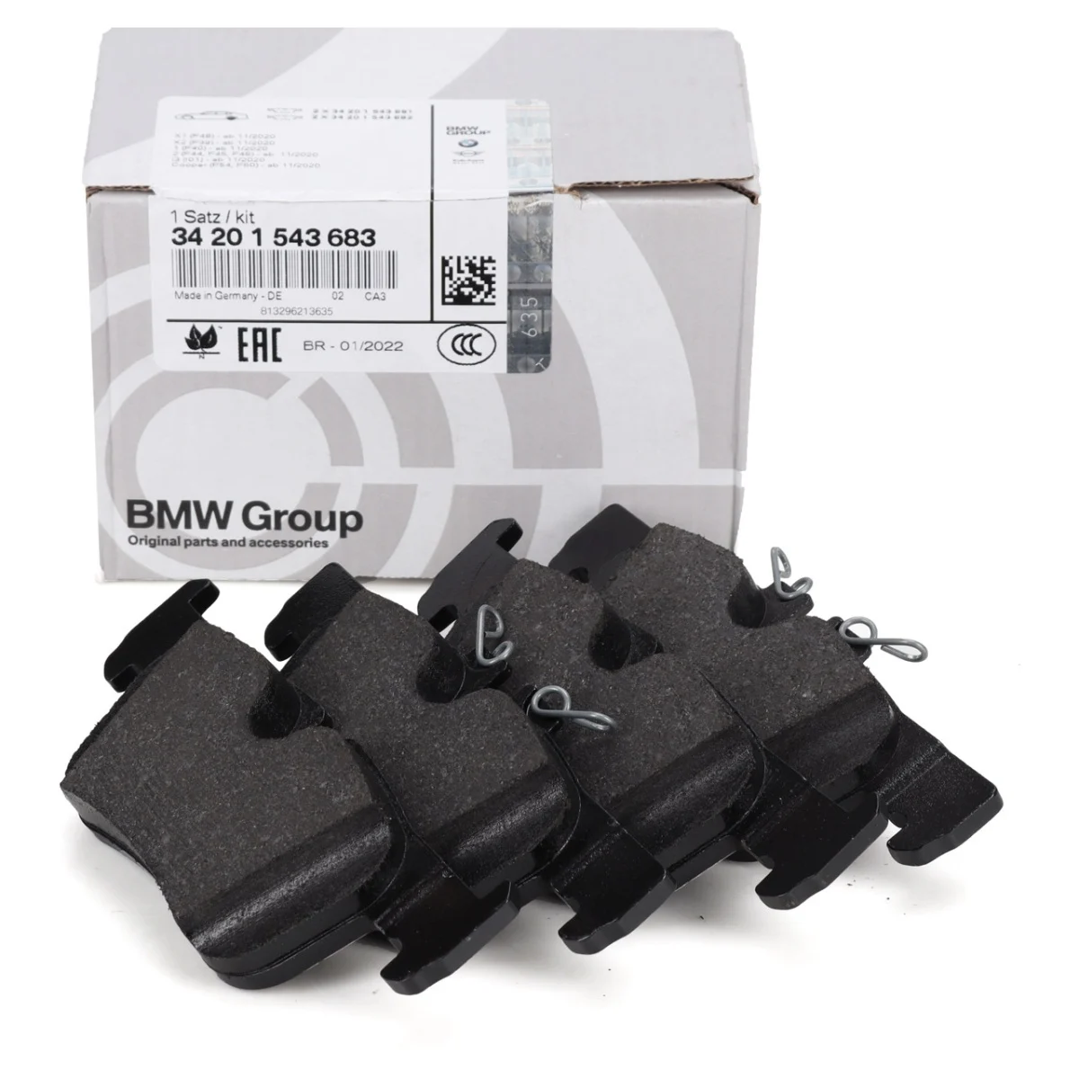Plăcuțe frână - 34201543683 SET PLACUTE FRANA SPATE BMW
