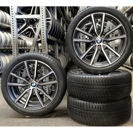 Set roti - 36115B84300  Roata completa de iarna - V-Spoke 780 - 7,5Jx18 ET:25 - Pirelli Winter Sottozero 3 r-f - 225/45R18 95H - TPMS / RDCi - BMW Seria 2 G42, Seria 3 G20 G21, Seria 4 G22 G23