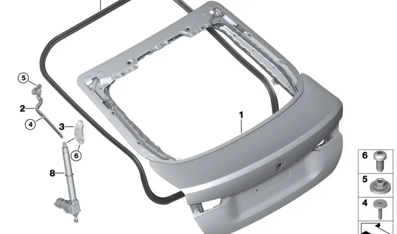 Capota spate - 41007487540 HAYON BMW SERIA 4 G26