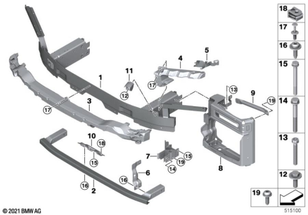 Armatura - 51115A1A2C9 ARMATURA BARA FATA BMW X5 G05 LCI