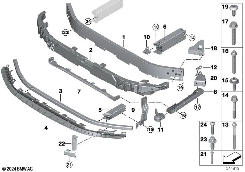 Caroserie - 51115A34C03 ARMATURA BMW SERIA 1 F70 2 F74