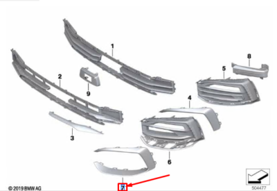 Elemente caroserie - 51115A39385 ELEMENT STG LUXURY BMW SERIA 1 F40