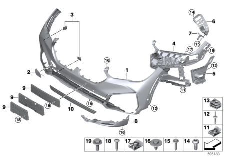Caroserie - 51117446170 SUPORT DR BARA FATA BMW X6 G06