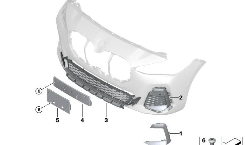 Elemente caroserie - 51118080213 GRILA STG BMW SERIA 2 U06