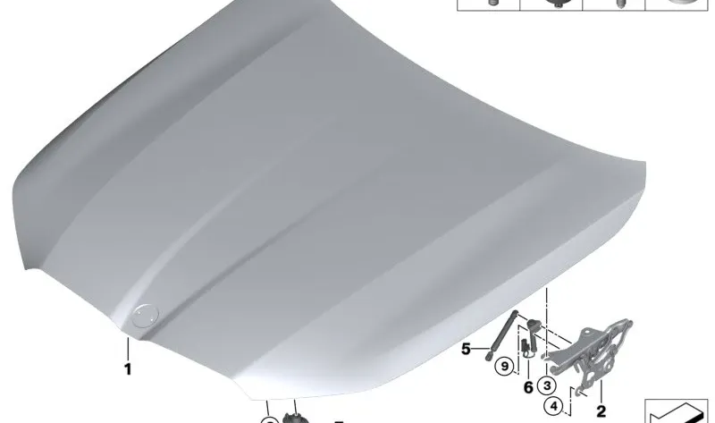 AIRBAG - 51239464341 Modul pirotehnic ridicare capota motor K3 - BMW Seria 5 G60 G61 G68 G90 G99 M5, Seria 7 G70