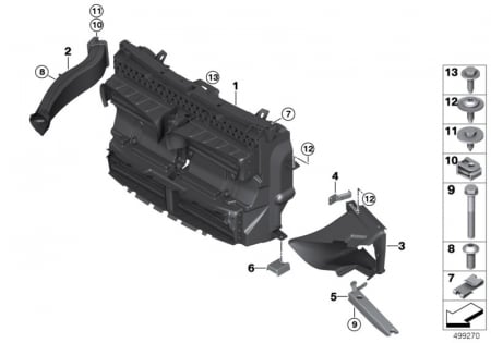 Deflector aer - 51747410908 DEFLECTOR AER CLAPETE ACTIVE BMW SERIA 2 F45 F46