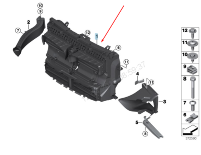 Deflector aer - 51748066659 DEFLECTOR AER BMW SERIA 2 F45 F46