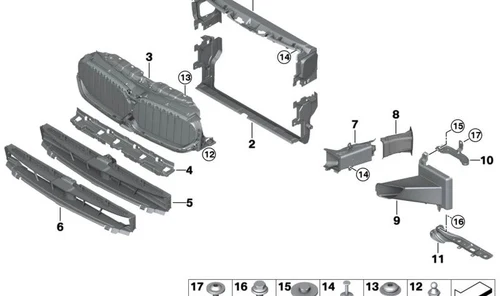 Elemente caroserie - 51749853875 DEFLECTOR INFERIOR BMW X5 G05 G06 G07