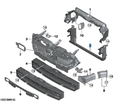 Deflector aer - 51749883900 DEFLECTOR AER INFERIOR BMW SERIA 5 G60 G61