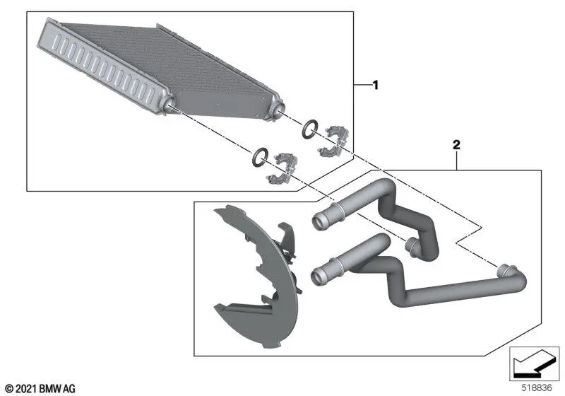 Radiatoare - 64115A4D0F4 SCHIMBATOR CALDURA BMW